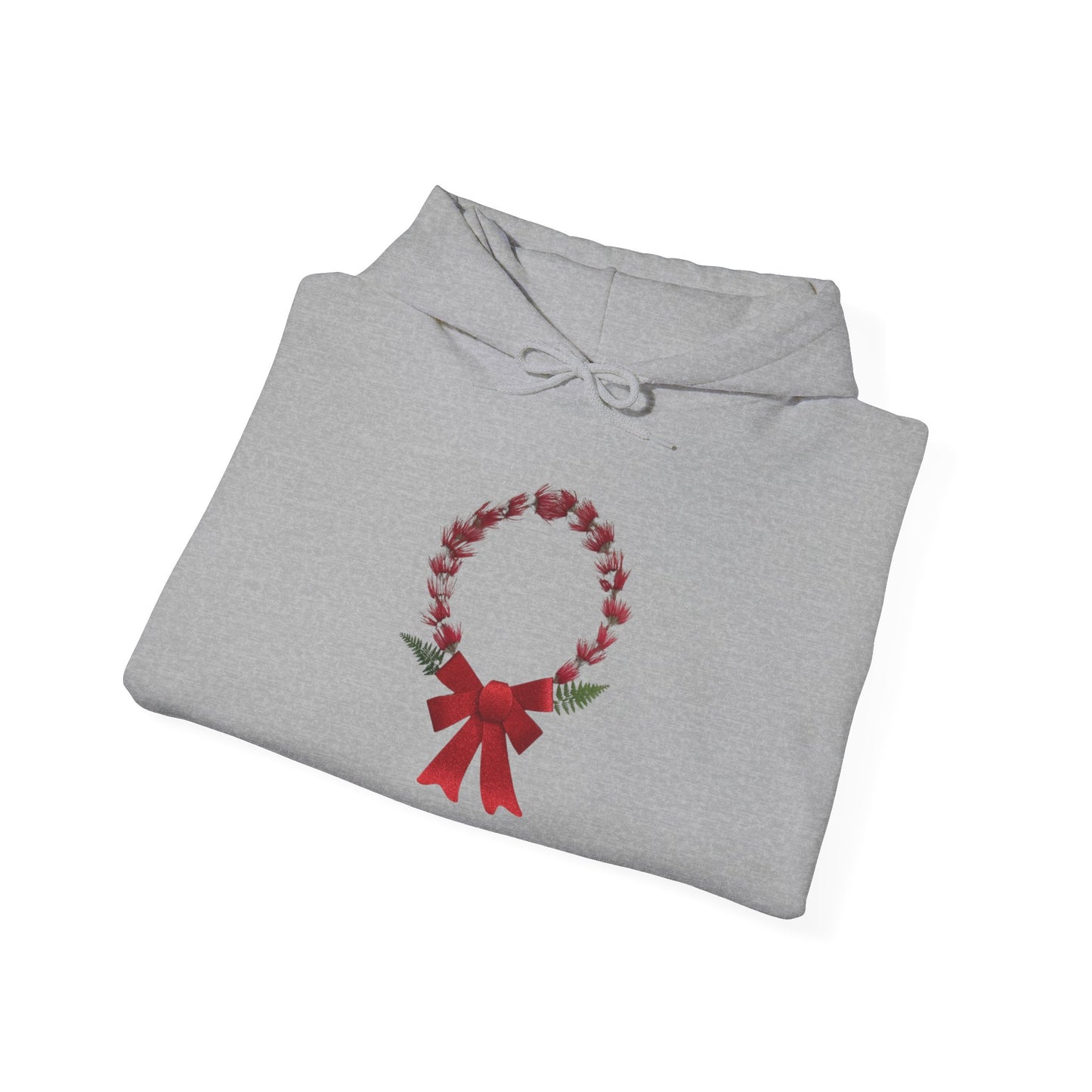 Ethically Grown Cotton Hoody (Christmas Wreath)