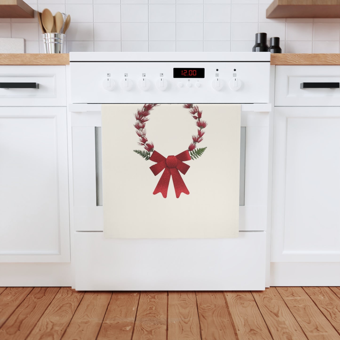 Tea Towel (Christmas Wreath)
