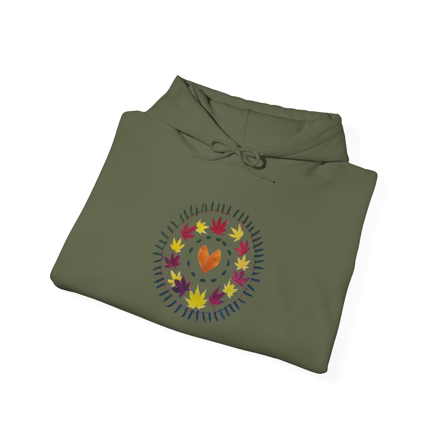 Ethically Grown Cotton Hoody (Autumn Leaves)