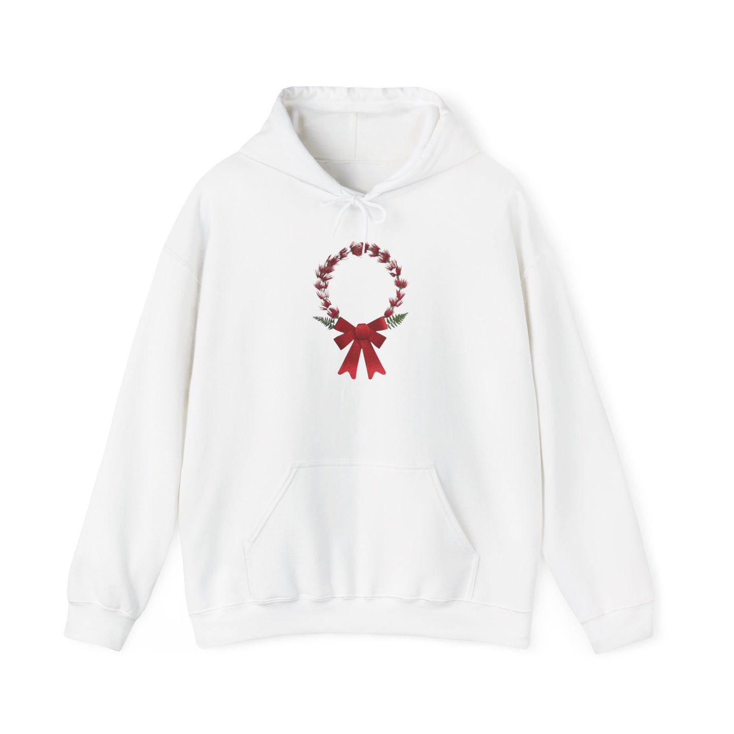 Ethically Grown Cotton Hoody (Christmas Wreath)