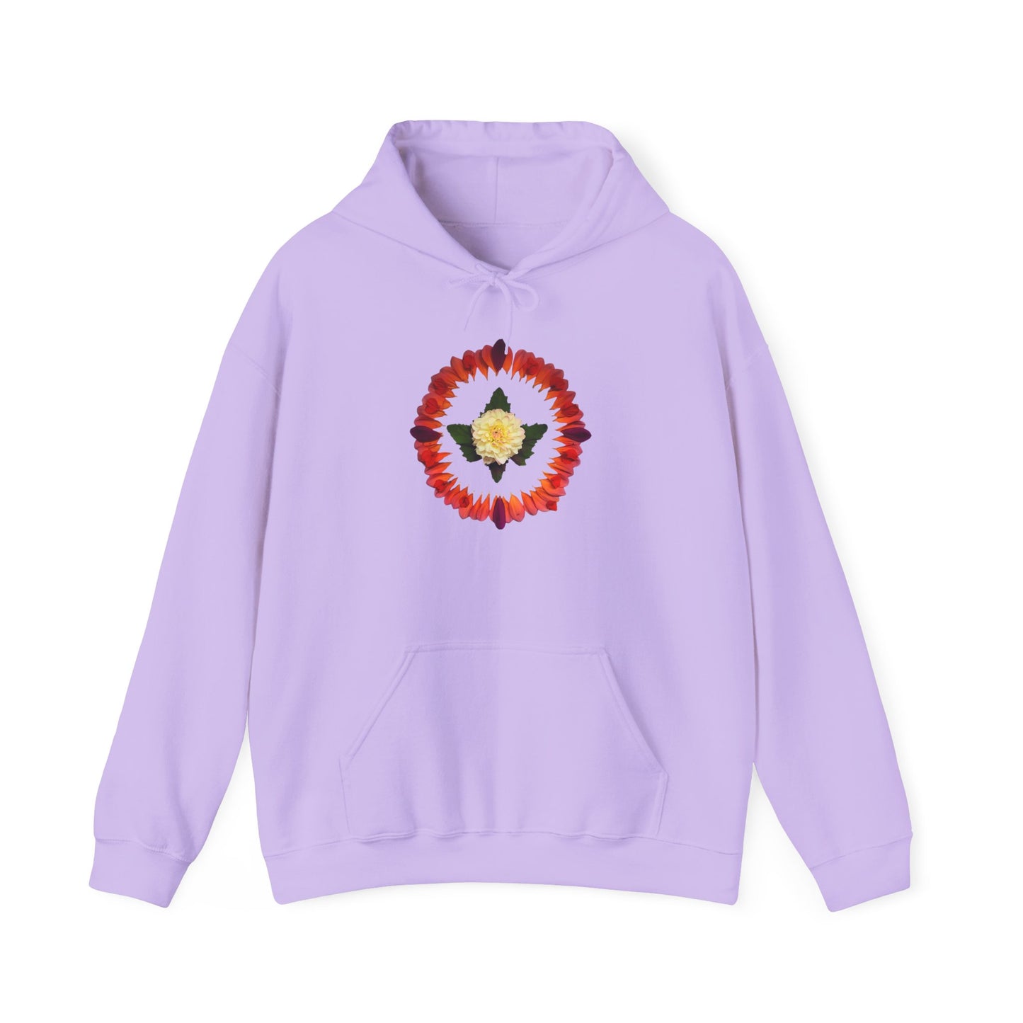 Ethically Grown Cotton Hoody (Summer Dahlias)