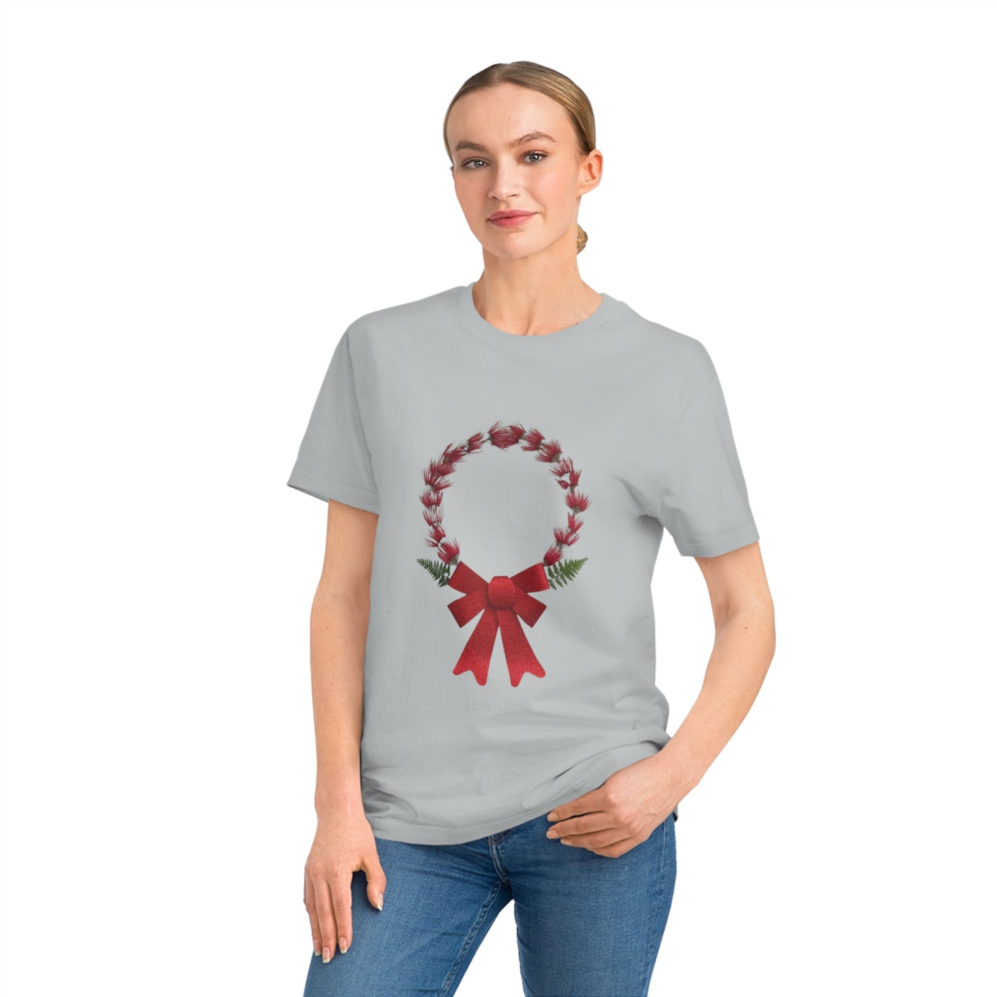 Unisex Mandala T-Shirt (Christmas Wreath)