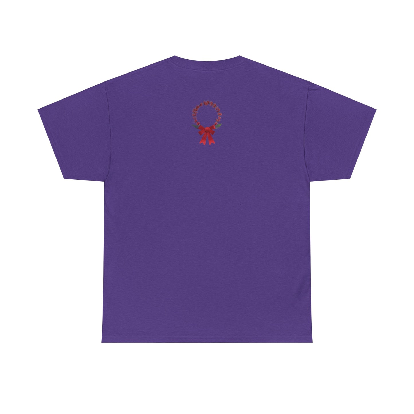 Heavy Cotton T-Shirt (Christmas Wreath)