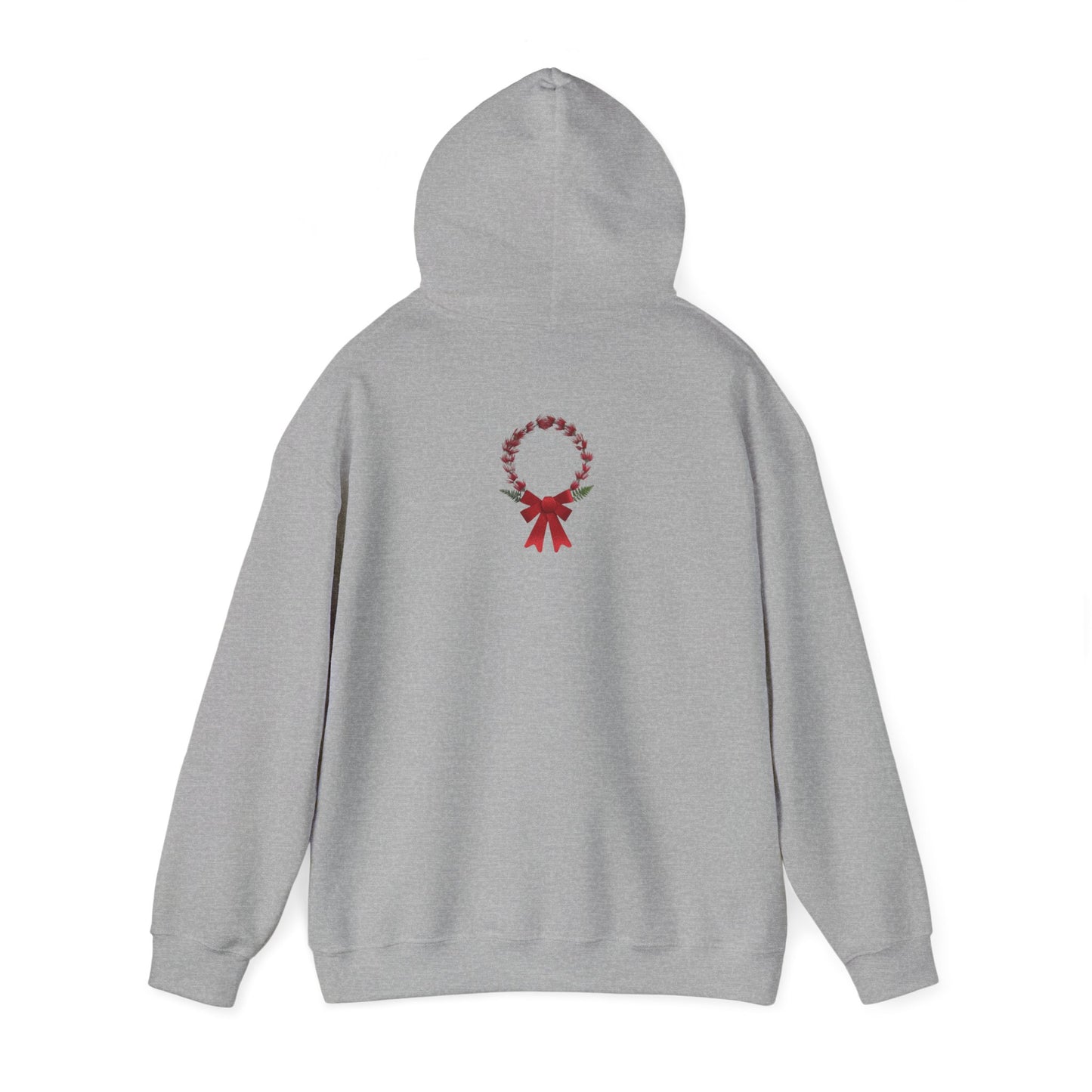 Ethically Grown Cotton Hoody (Christmas Wreath)