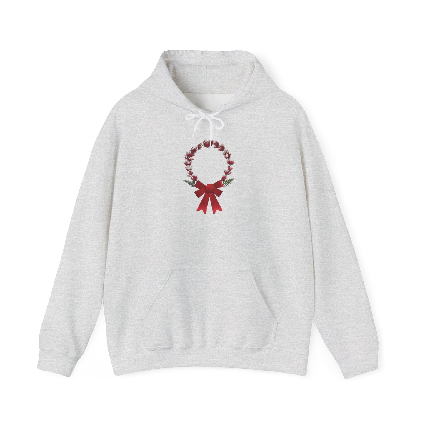 Ethically Grown Cotton Hoody (Christmas Wreath)
