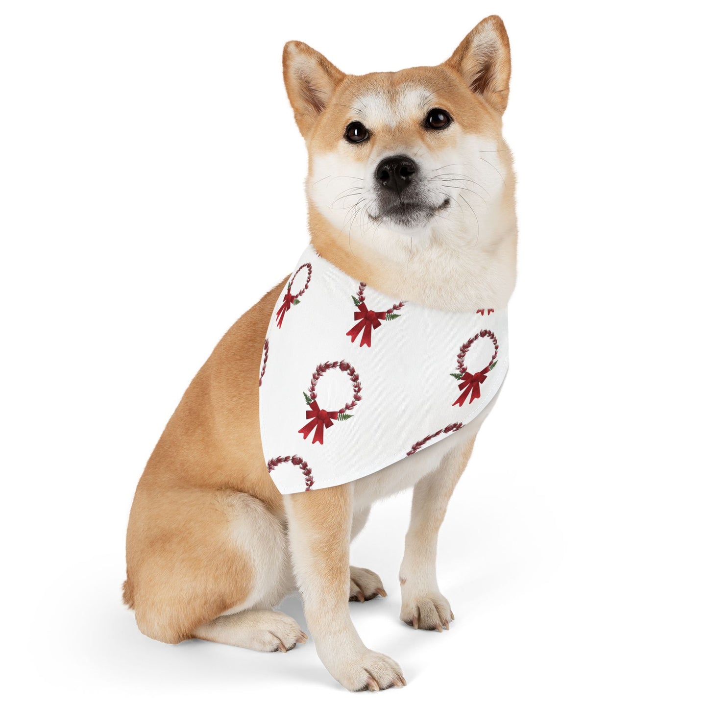 Pet Bandana Collar (Christmas Wreath)