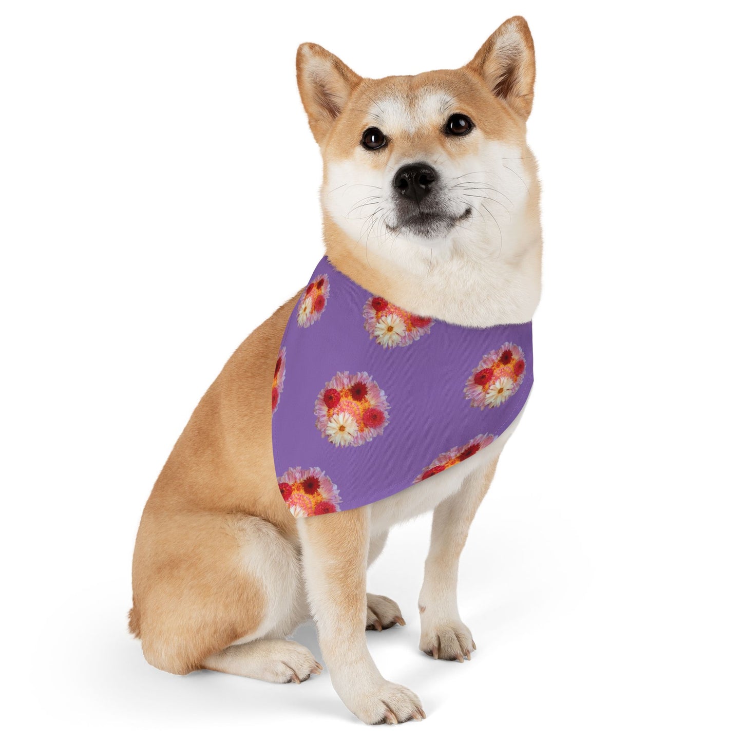 Pet Bandana Collar (Fiery Dahlias)