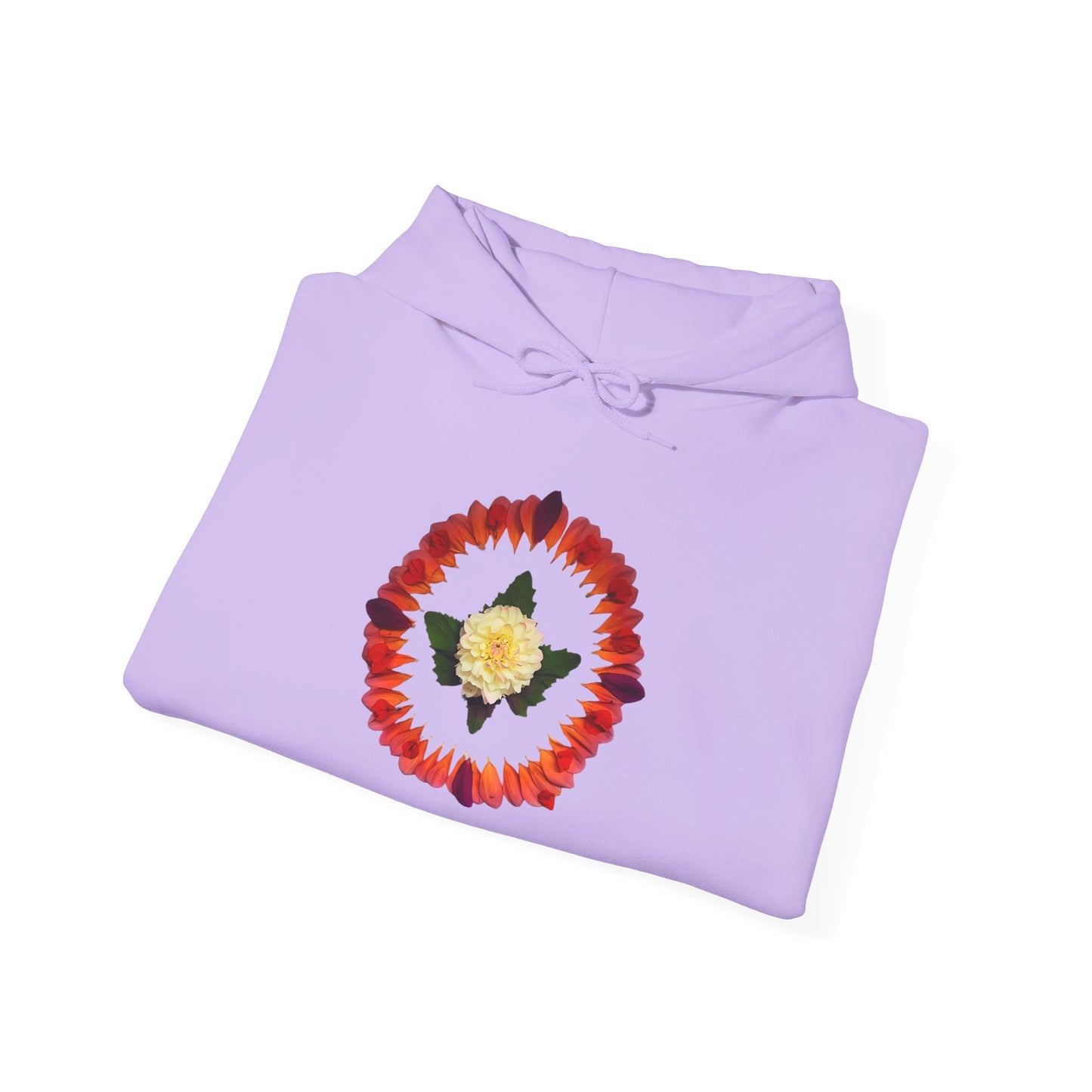Ethically Grown Cotton Hoody (Summer Dahlias)