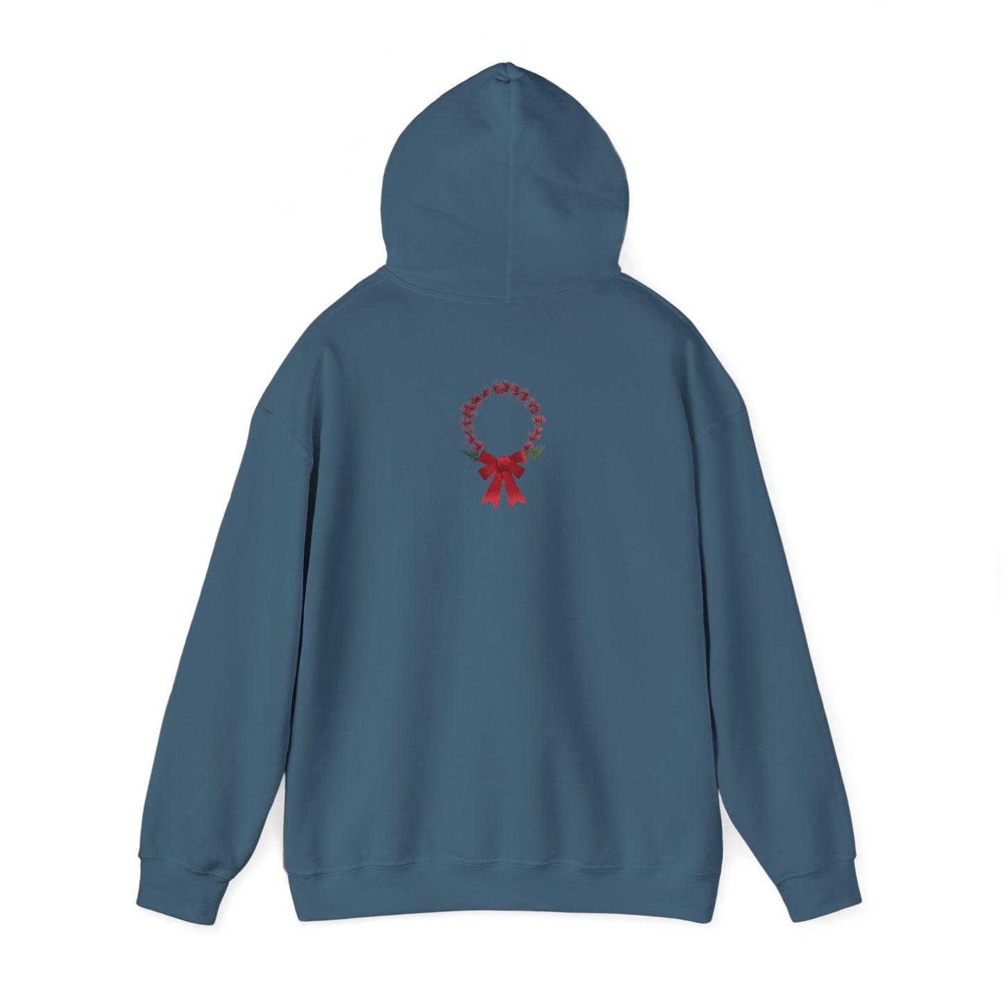 Ethically Grown Cotton Hoody (Christmas Wreath)