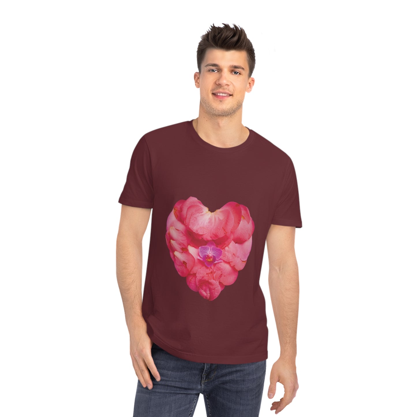 Unisex Mandala T-Shirt (Pink Camellia)
