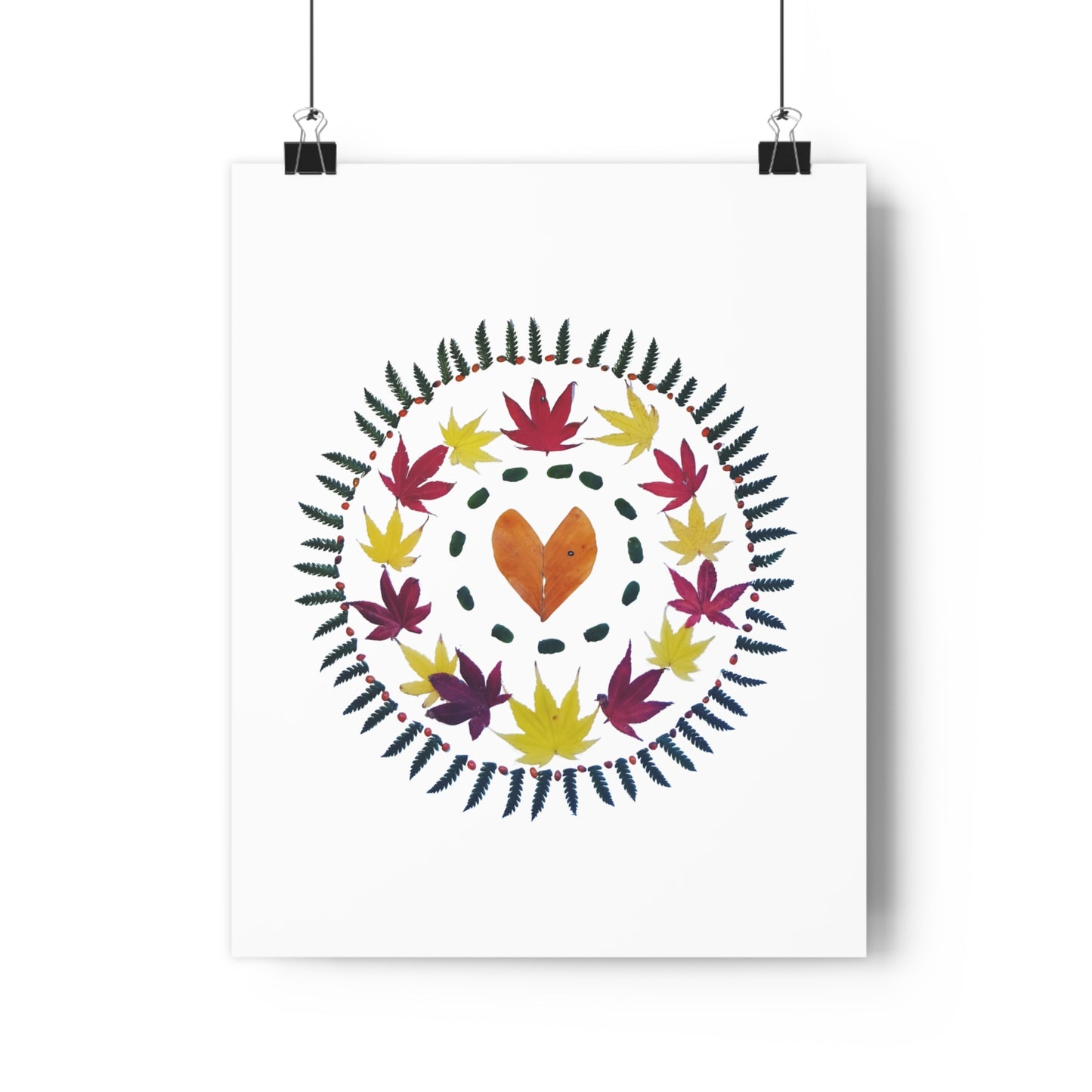 Mandala Poster (Autumn Leaves)