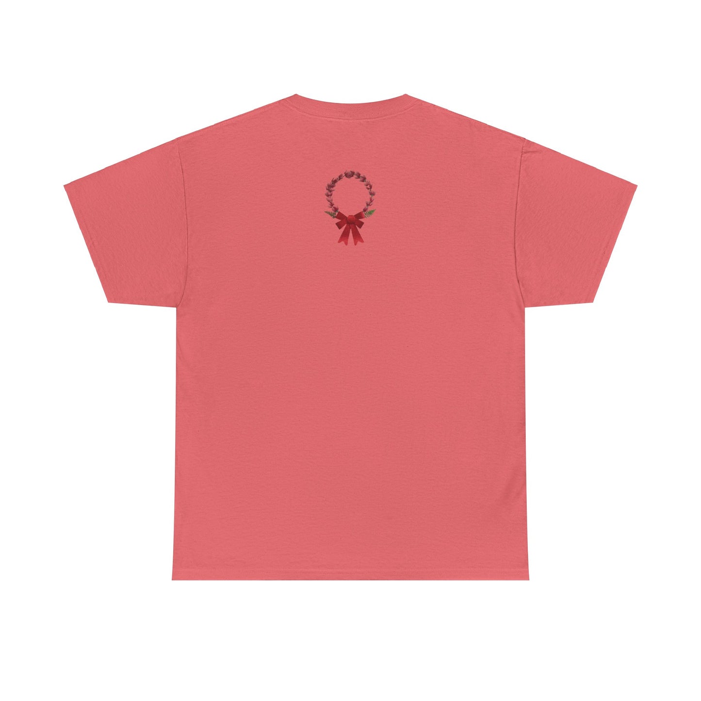 Heavy Cotton T-Shirt (Christmas Wreath)