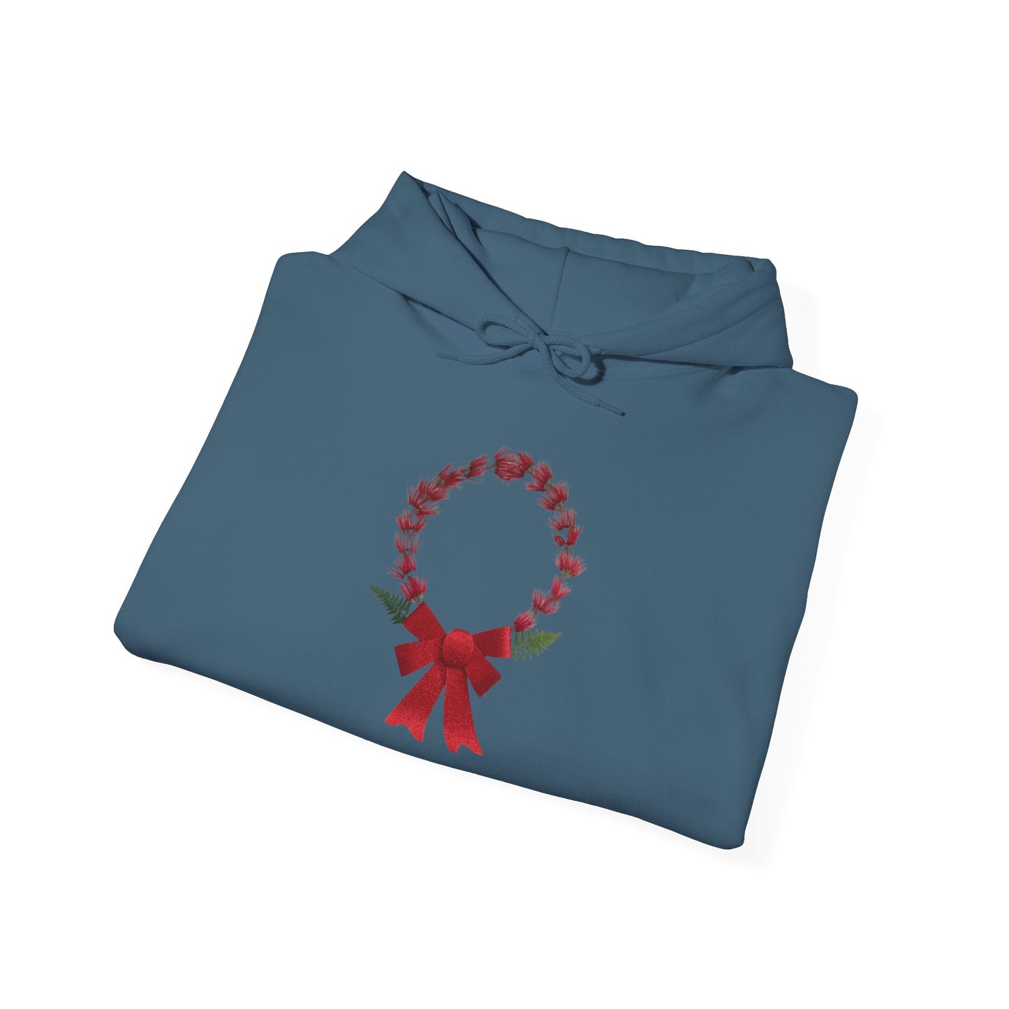 Ethically Grown Cotton Hoody (Christmas Wreath)