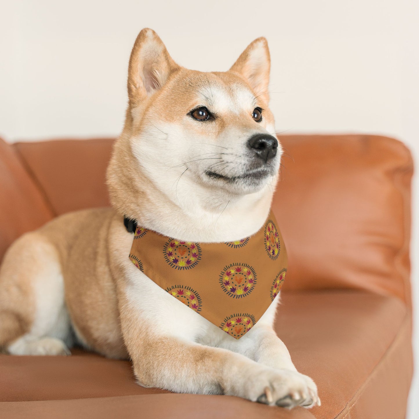 Pet Bandana Collar (Autumn Leaves)