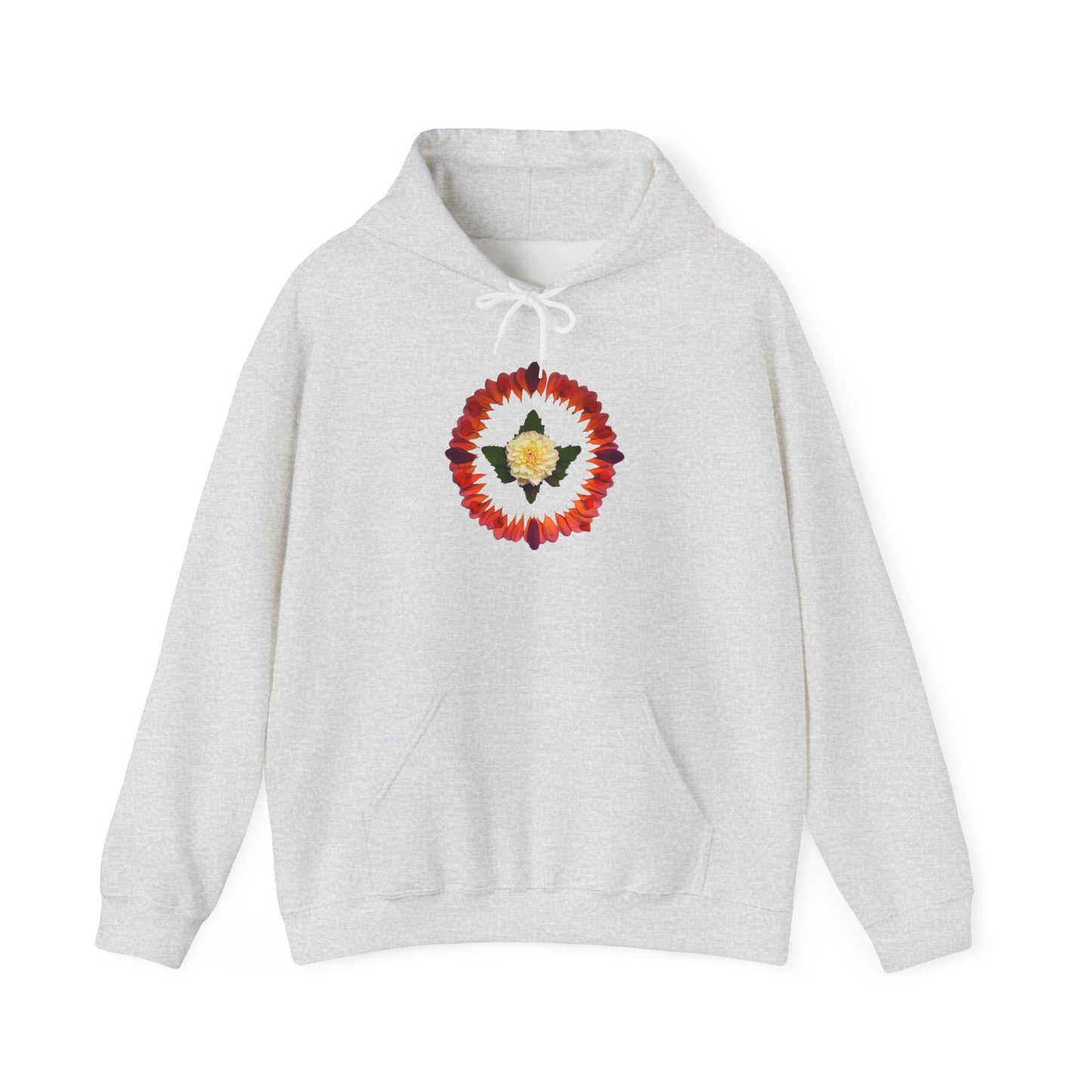 Ethically Grown Cotton Hoody (Summer Dahlias)