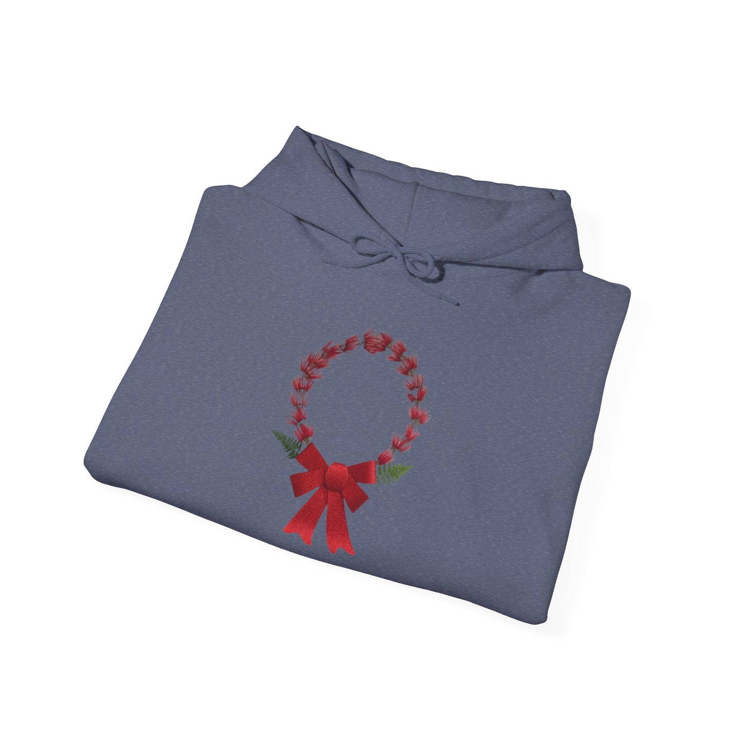 Ethically Grown Cotton Hoody (Christmas Wreath)