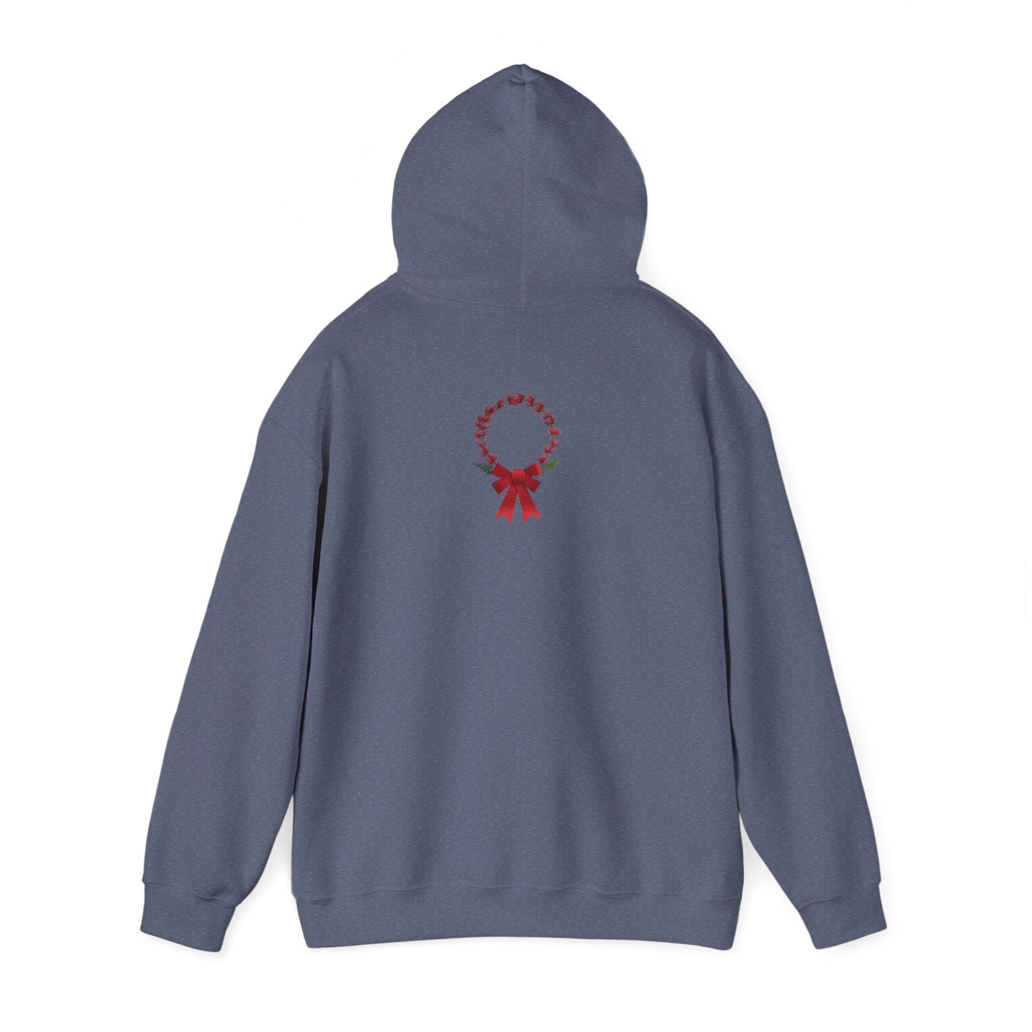 Ethically Grown Cotton Hoody (Christmas Wreath)