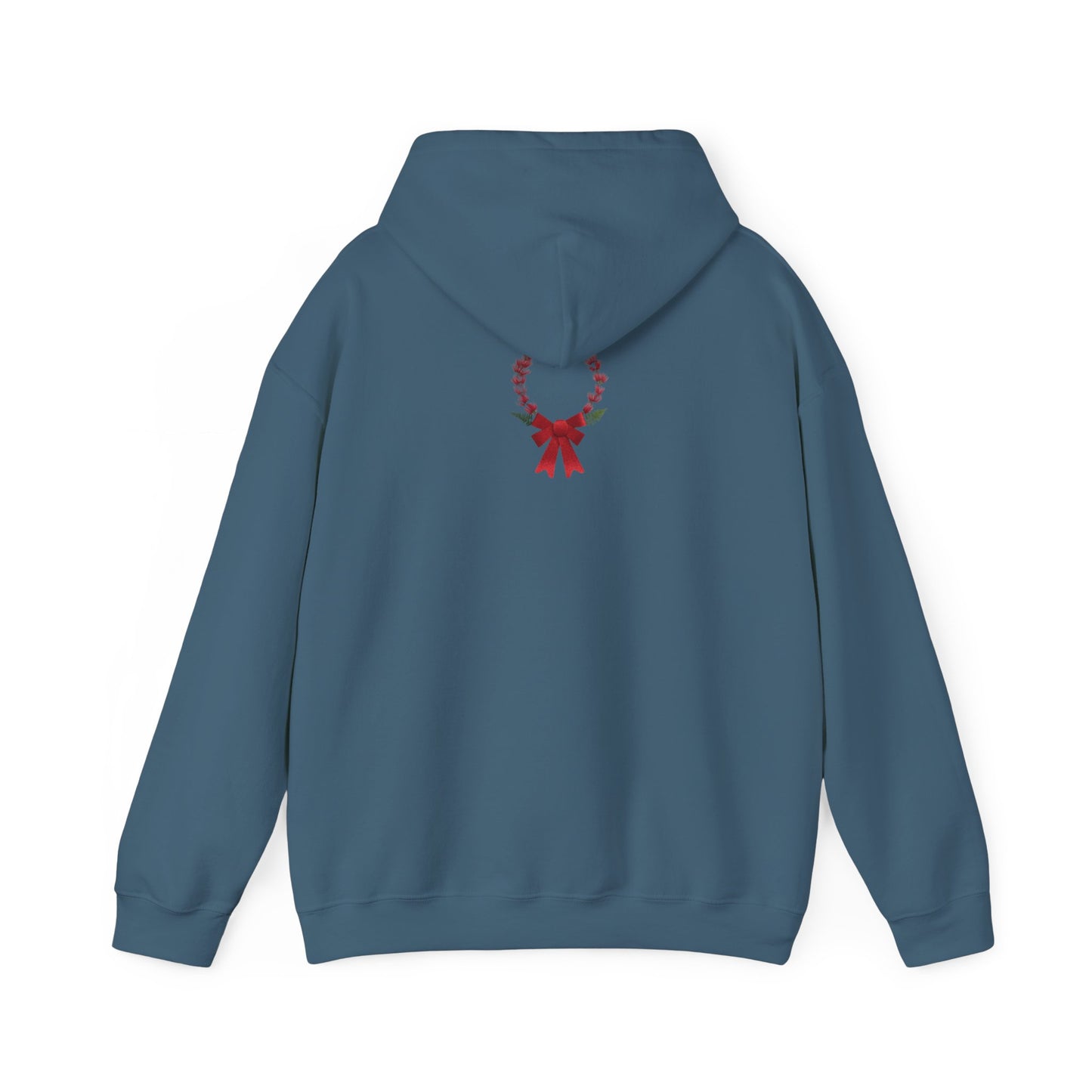 Ethically Grown Cotton Hoody (Christmas Wreath)