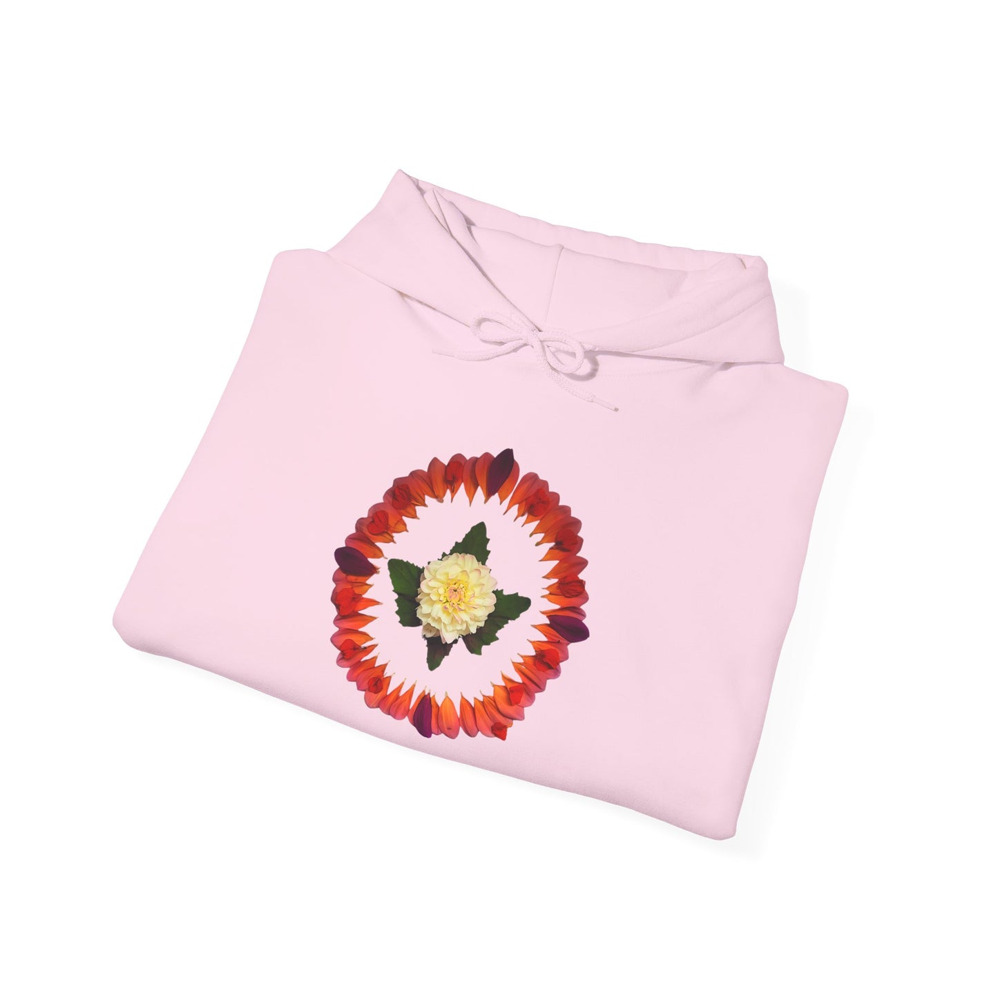 Ethically Grown Cotton Hoody (Summer Dahlias)