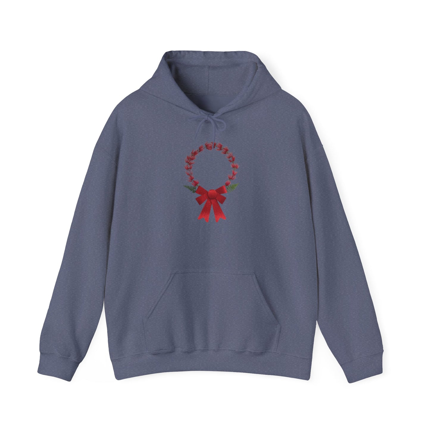 Ethically Grown Cotton Hoody (Christmas Wreath)