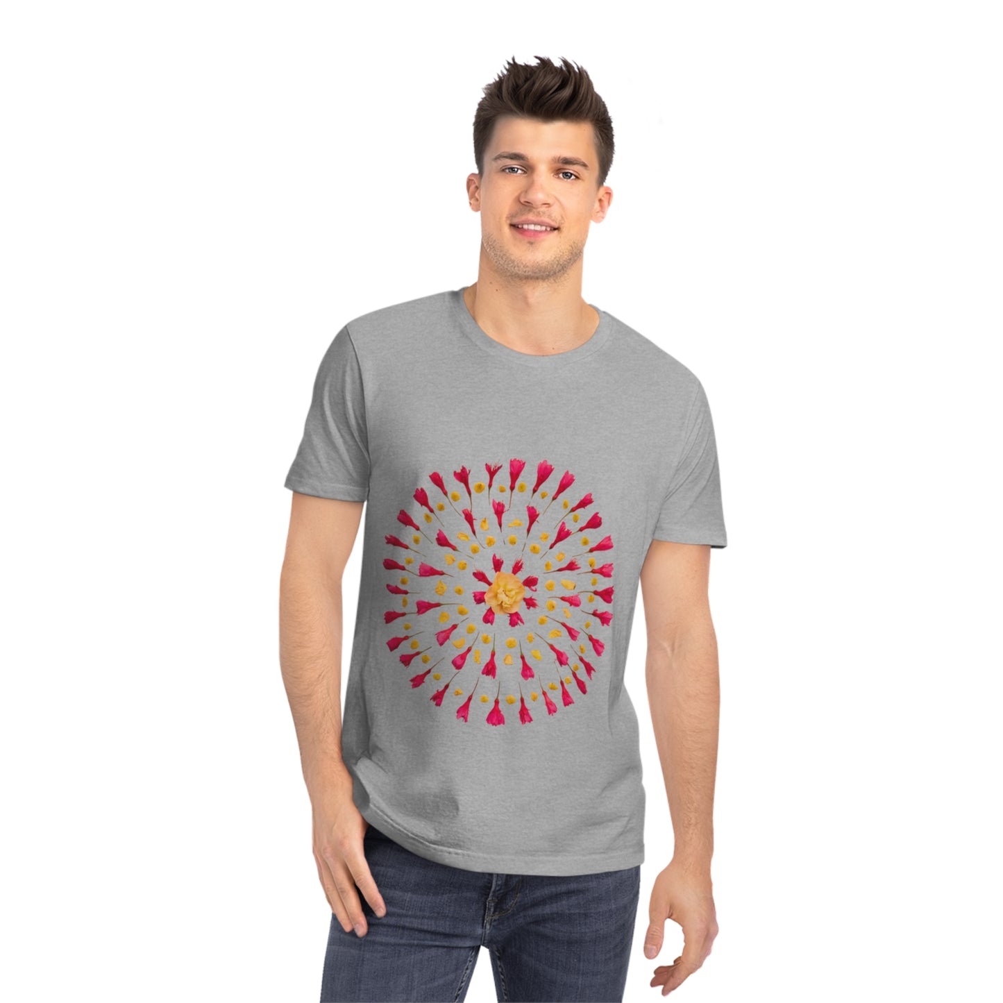 Unisex Mandala T-Shirt (Cherry Blossoms)