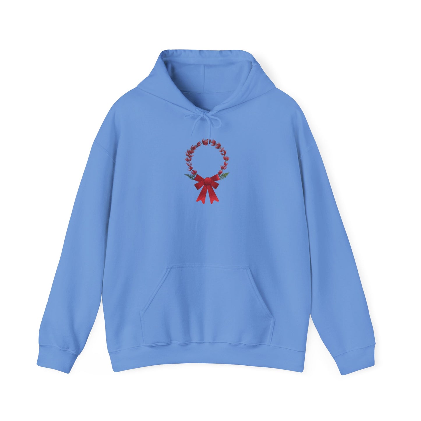 Ethically Grown Cotton Hoody (Christmas Wreath)