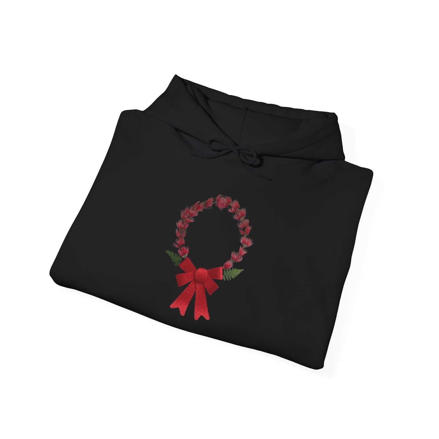 Ethically Grown Cotton Hoody (Christmas Wreath)