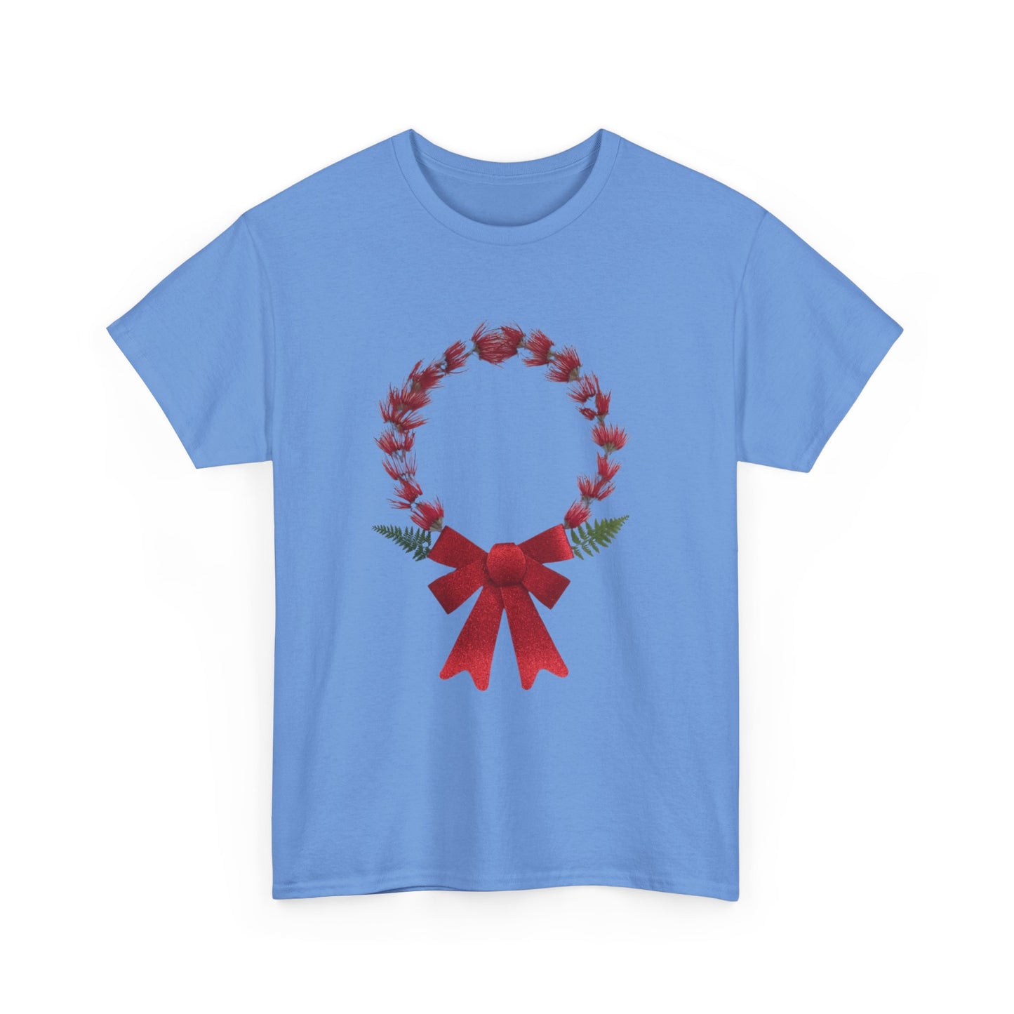 Heavy Cotton T-Shirt (Christmas Wreath)