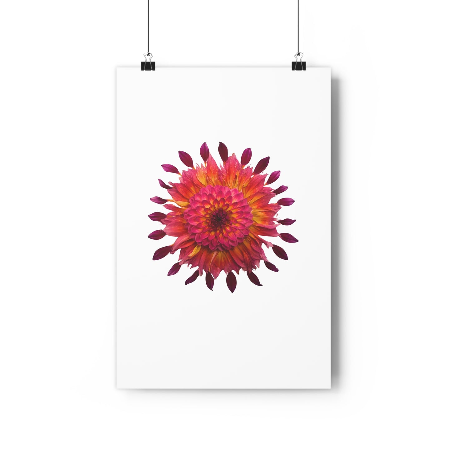 Mandala Poster (Dahlia Extravaganza)