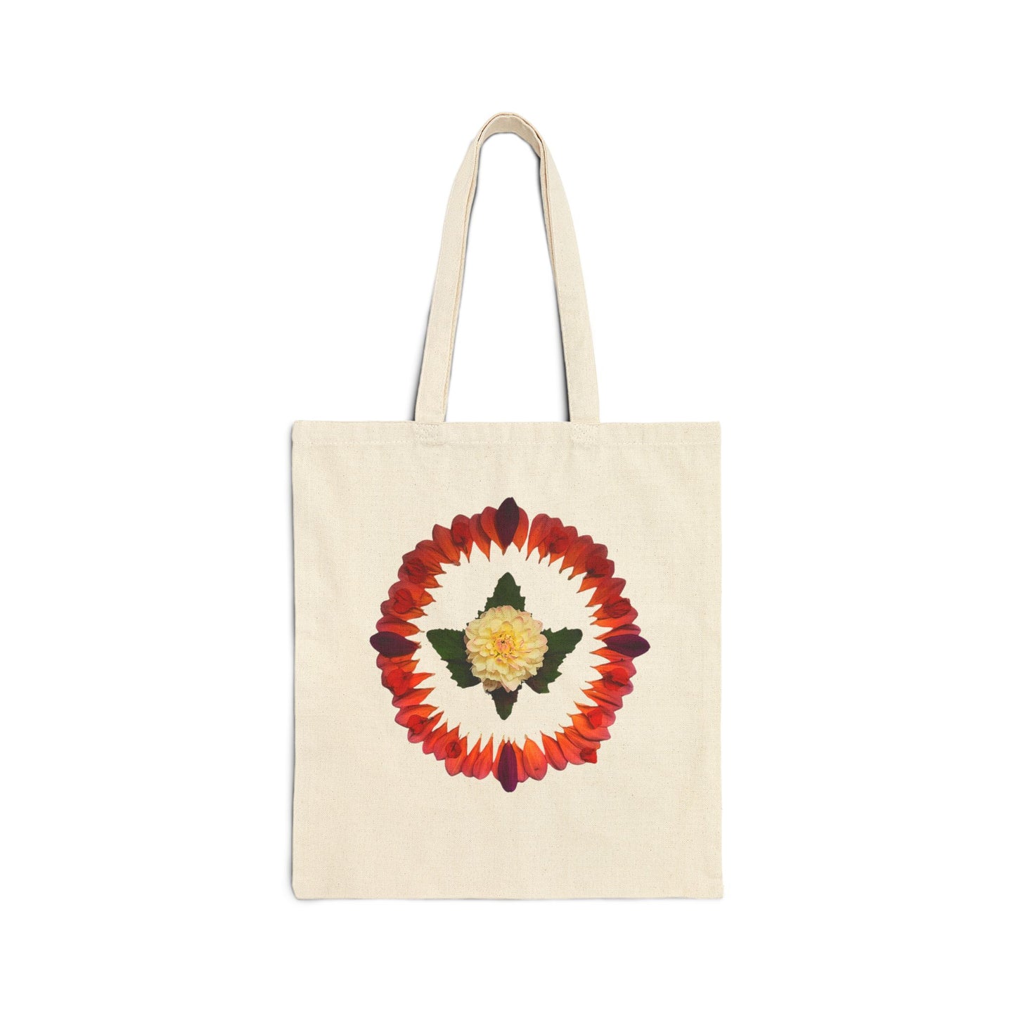 Canvas Tote Bag (Summer Dahlias)