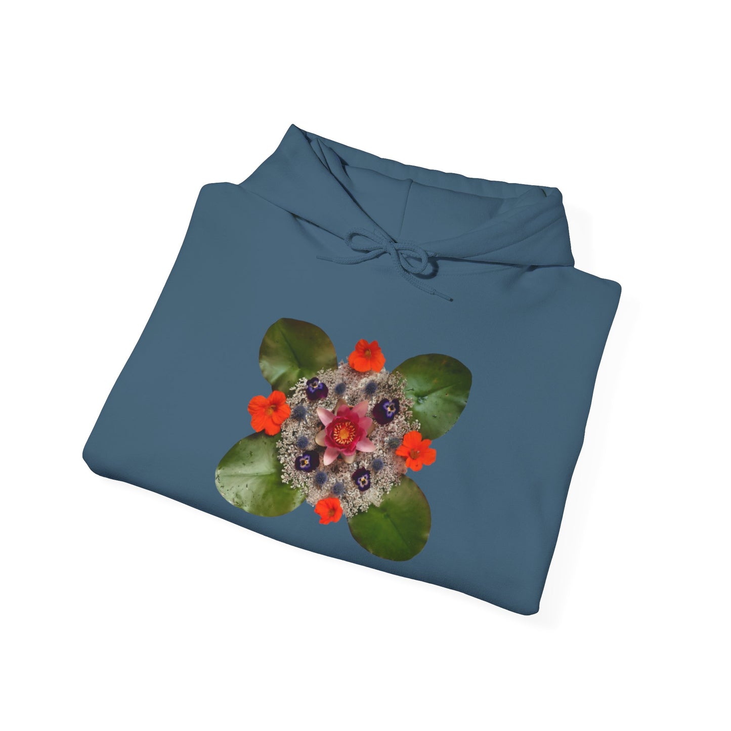 Ethically Grown Cotton Hoody (Water Lily)