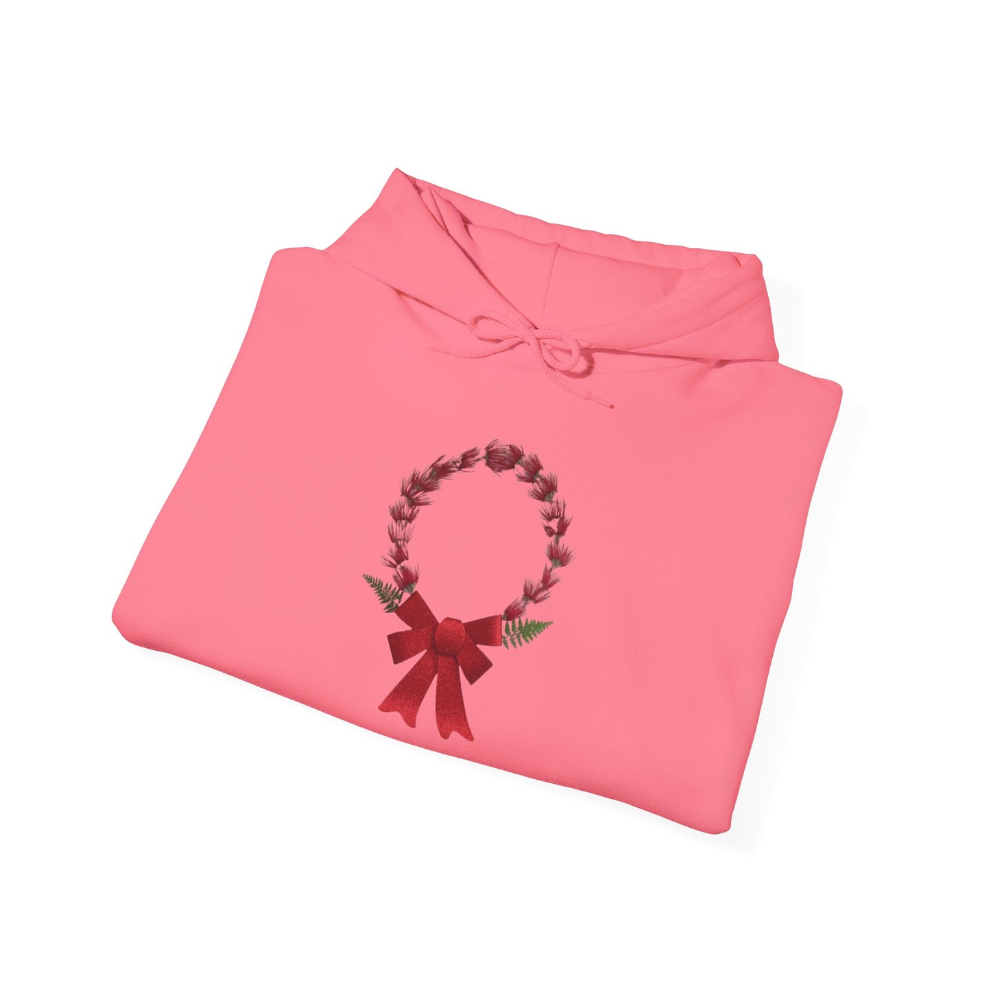 Ethically Grown Cotton Hoody (Christmas Wreath)