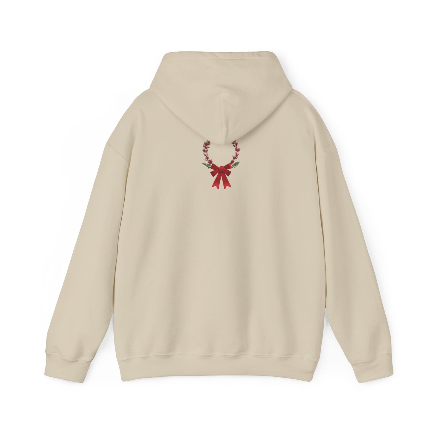 Ethically Grown Cotton Hoody (Christmas Wreath)