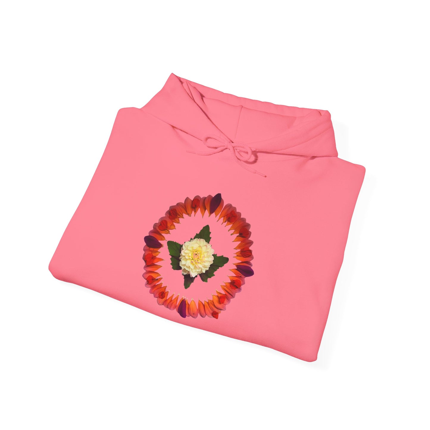 Ethically Grown Cotton Hoody (Summer Dahlias)
