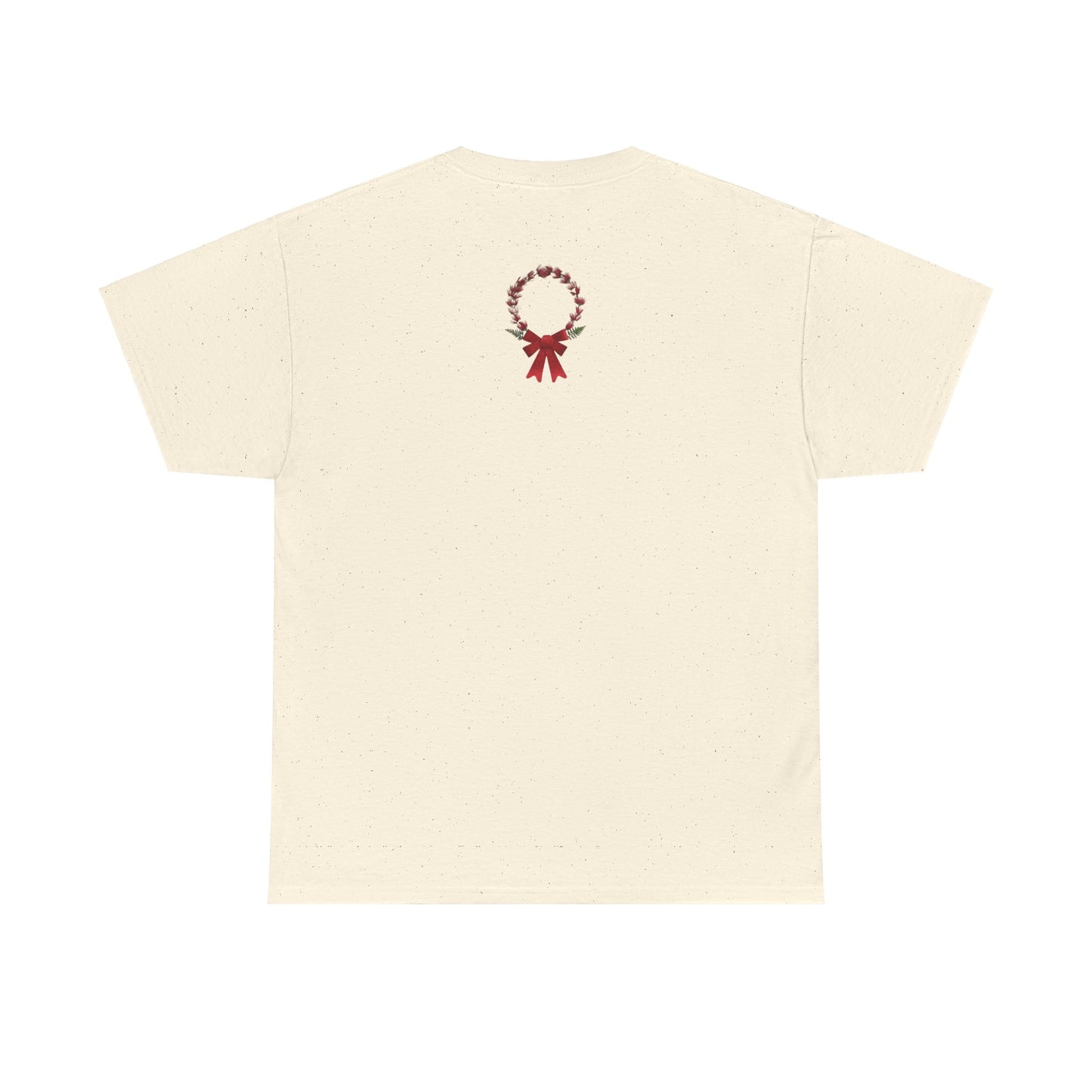 Heavy Cotton T-Shirt (Christmas Wreath)