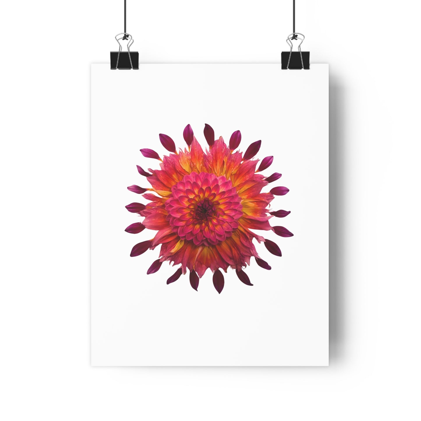 Mandala Poster (Dahlia Extravaganza)