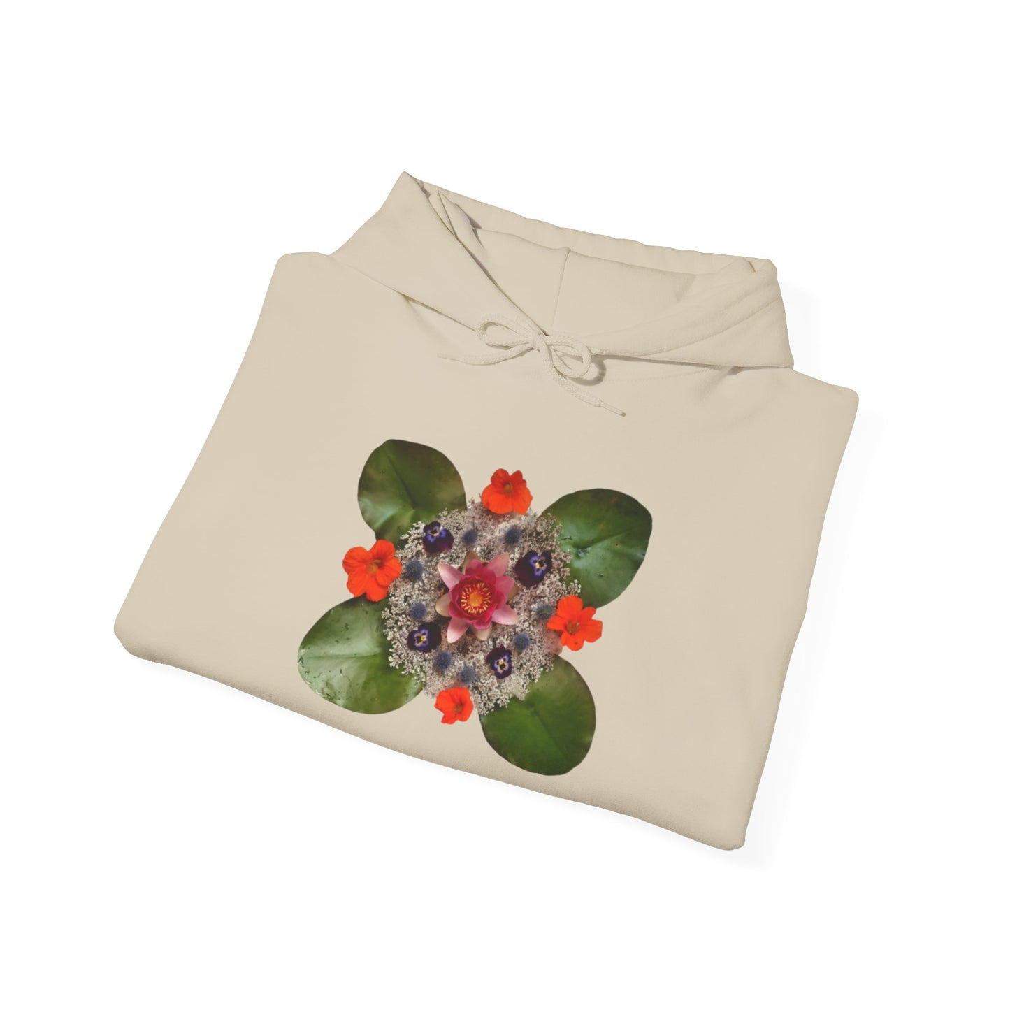 Ethically Grown Cotton Hoody (Water Lily)