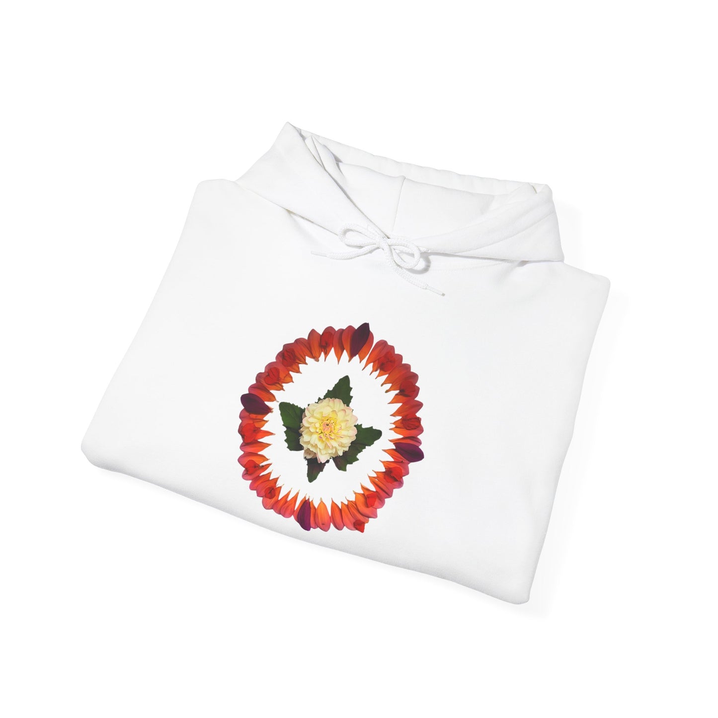 Ethically Grown Cotton Hoody (Summer Dahlias)