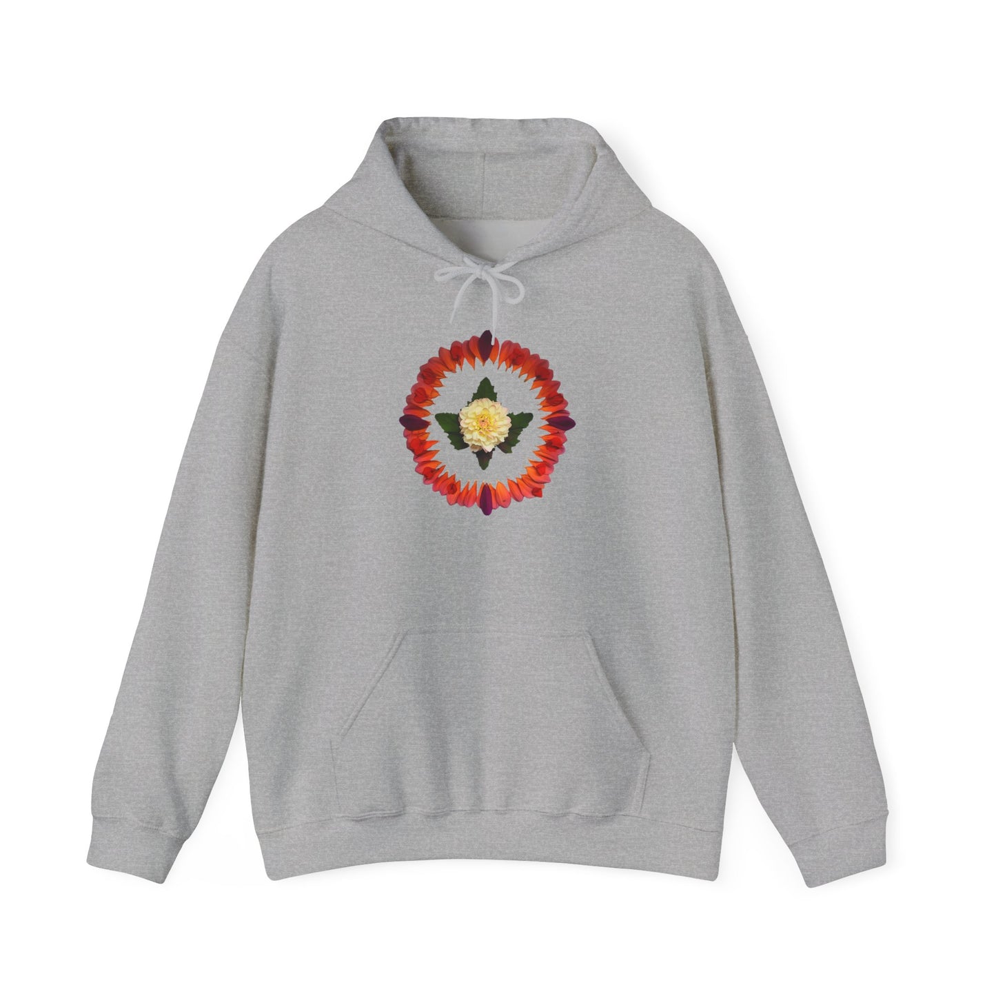 Ethically Grown Cotton Hoody (Summer Dahlias)