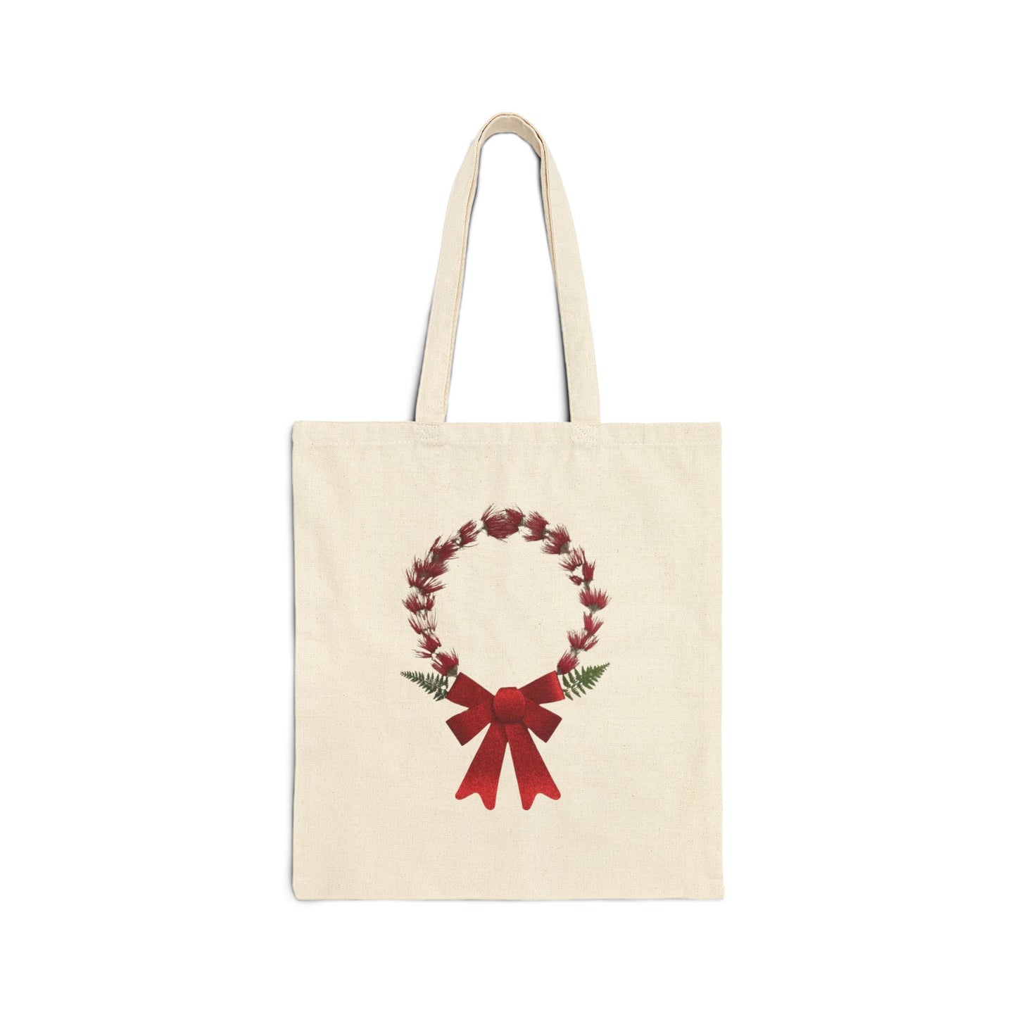 Canvas Tote Bag (Christmas Wreath)