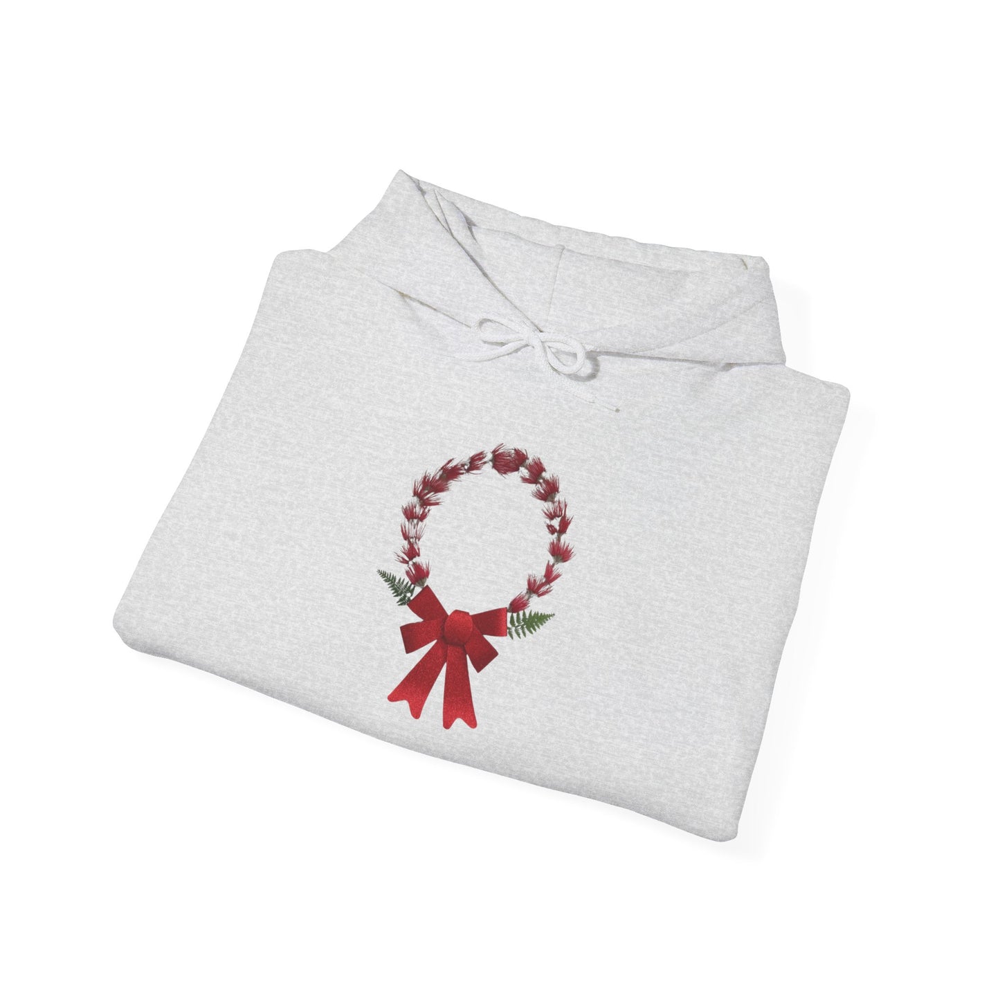 Ethically Grown Cotton Hoody (Christmas Wreath)