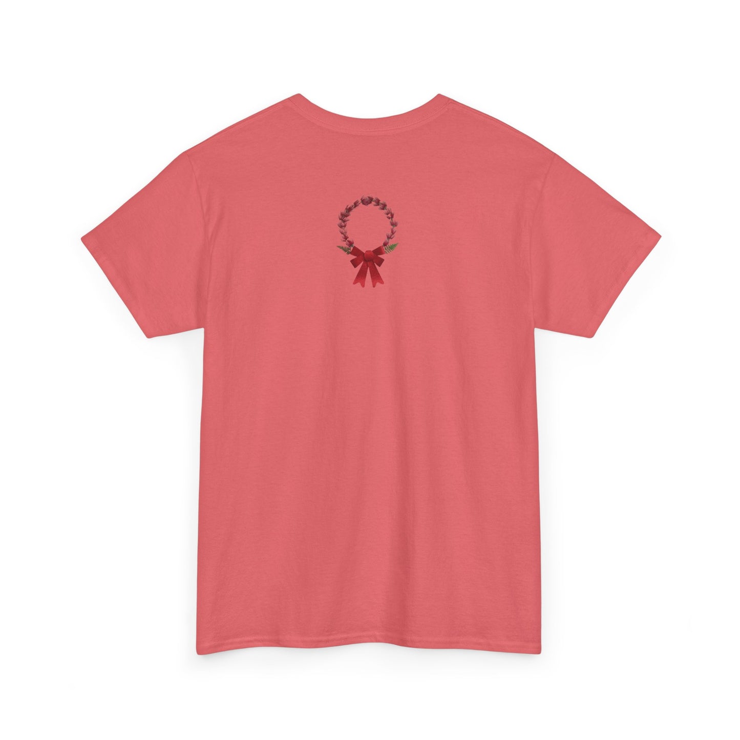 Heavy Cotton T-Shirt (Christmas Wreath)