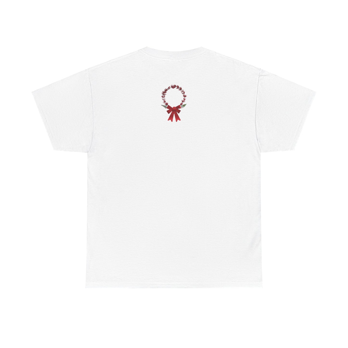 Heavy Cotton T-Shirt (Christmas Wreath)