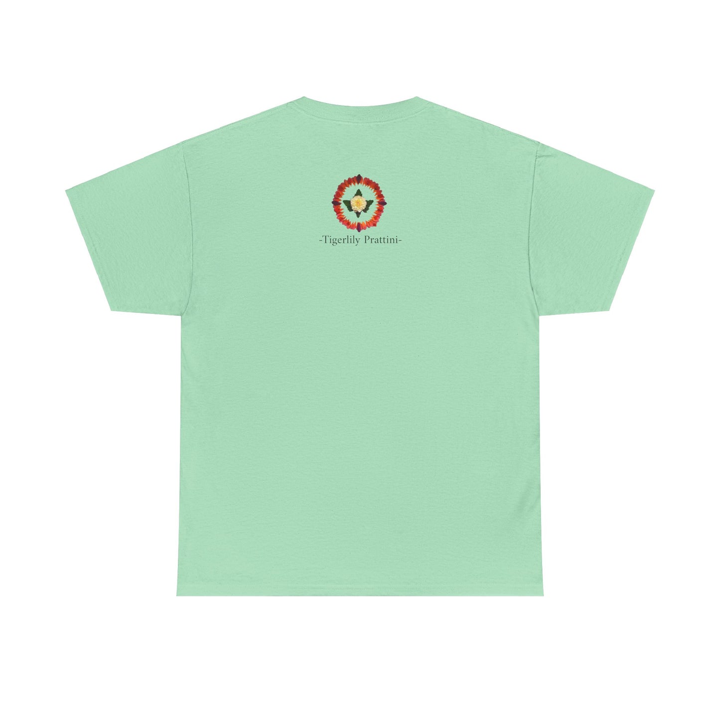 Heavy Cotton T-Shirt (Summer Dahlias)