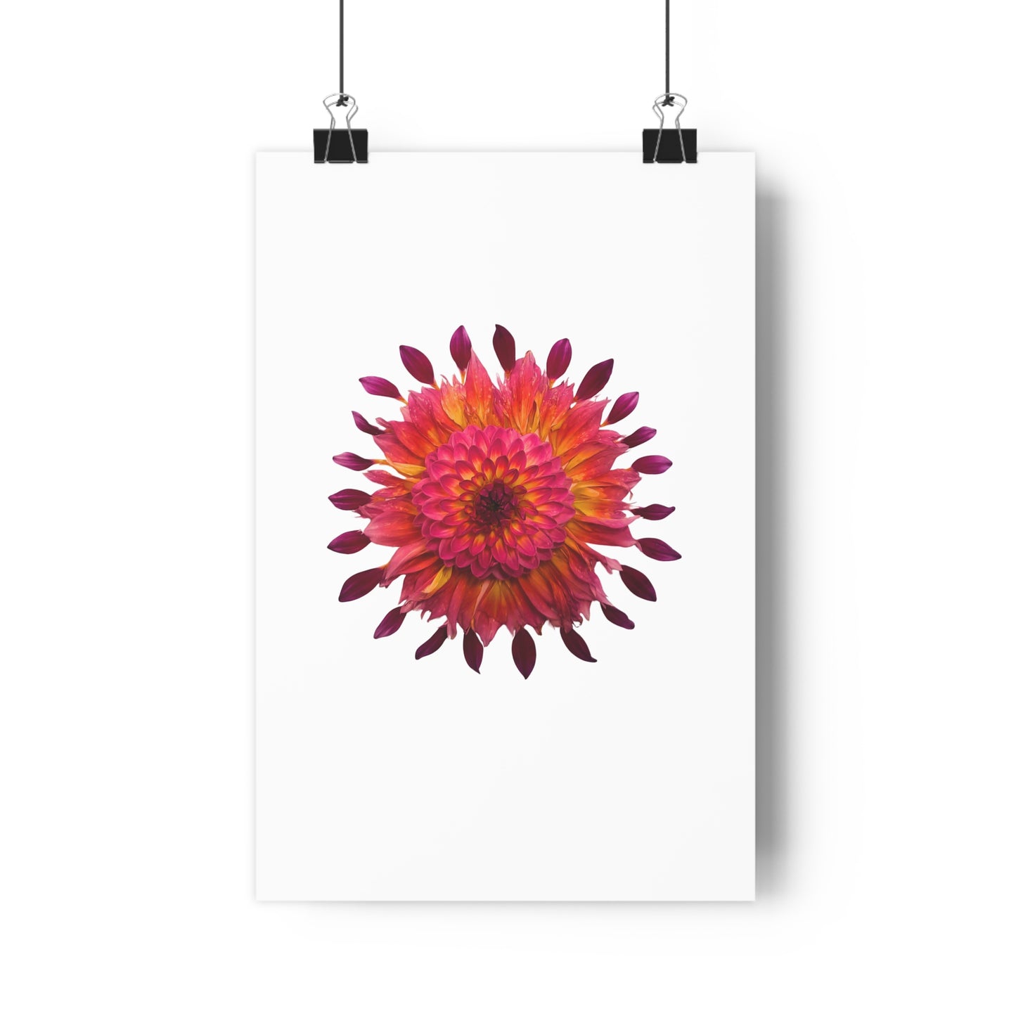 Mandala Poster (Dahlia Extravaganza)