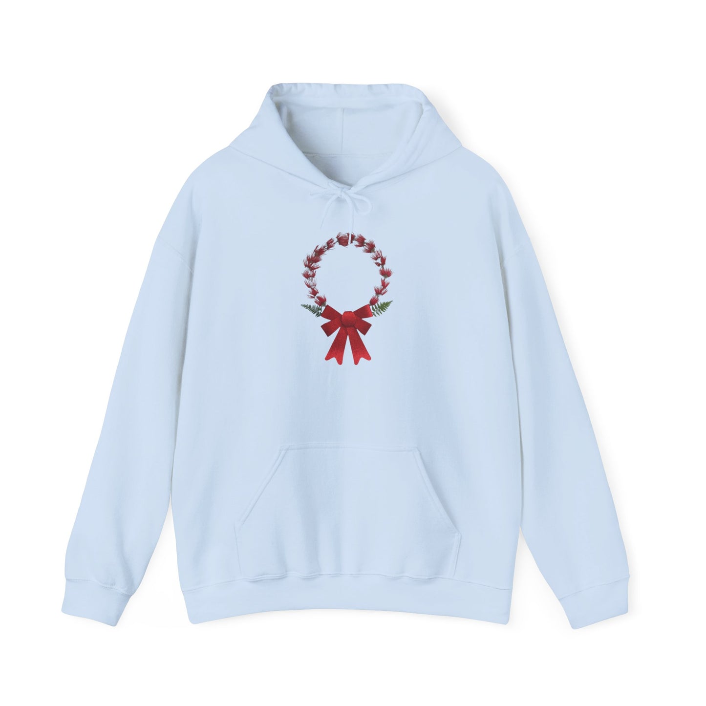 Ethically Grown Cotton Hoody (Christmas Wreath)