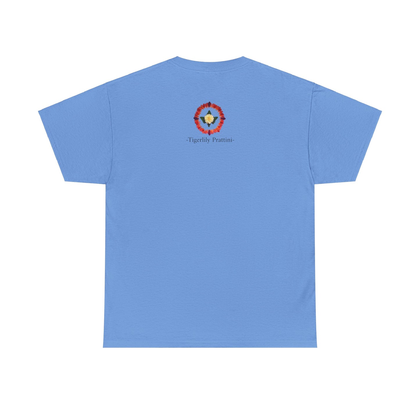 Heavy Cotton T-Shirt (Summer Dahlias)