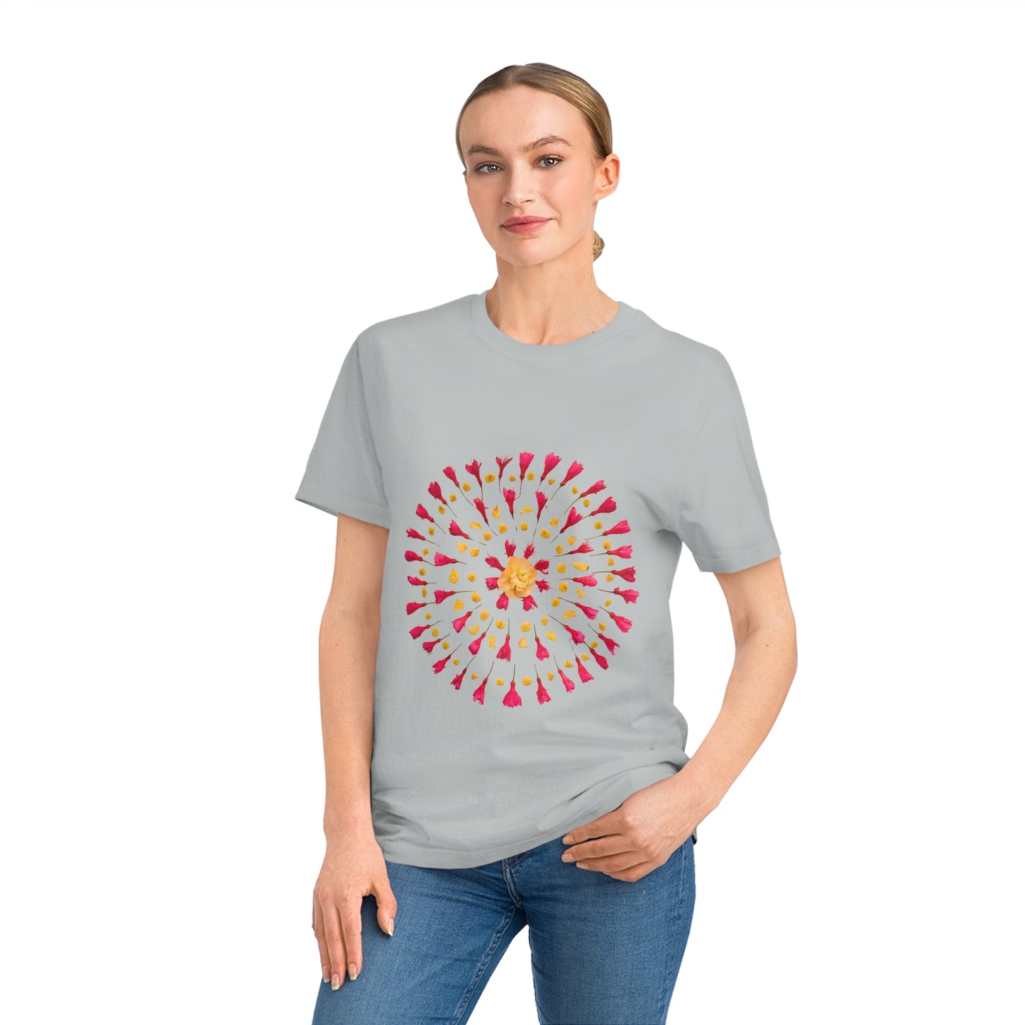 Unisex Mandala T-Shirt (Cherry Blossoms)