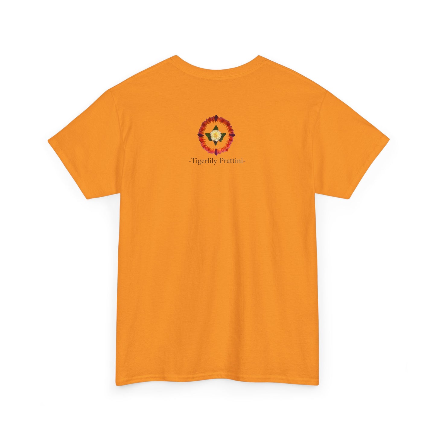 Heavy Cotton T-Shirt (Summer Dahlias)