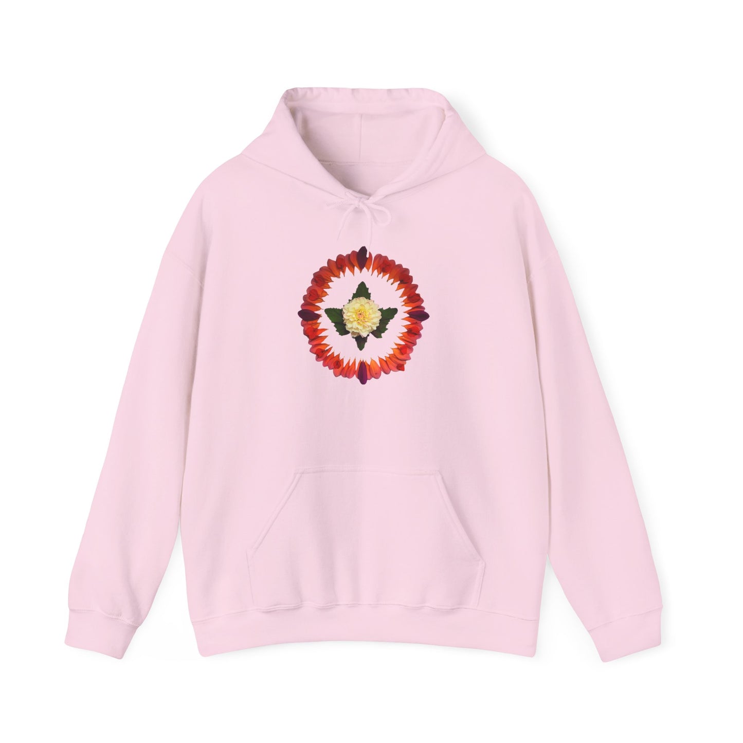 Ethically Grown Cotton Hoody (Summer Dahlias)